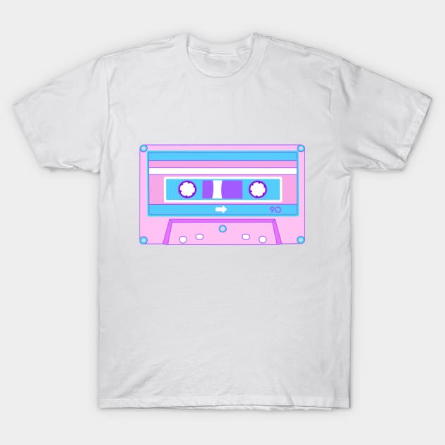 Trans Pride Cassette T-Shirt by Liz Disenchanted